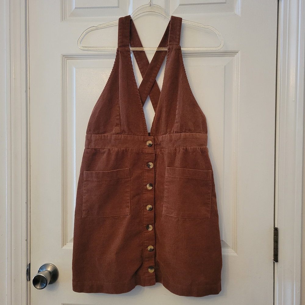 Indigo Rein Brown Corduroy Dress